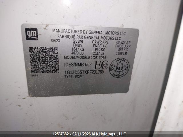 1G1ZD5STXPF231780 Chevrolet MALIBU LT