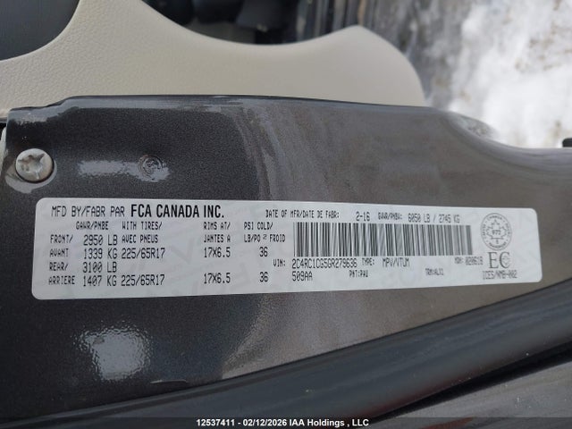 2C4RC1CG5GR279636 Chrysler Town &amp; Country