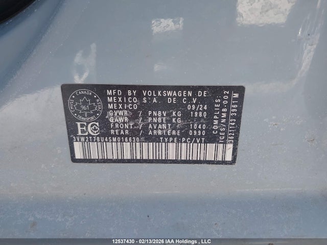 3VW2T7BU4SM016630 Volkswagen Jetta Gli Autobahn