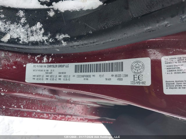 1C3CCCAG8FN588392 Chrysler 200 Limited