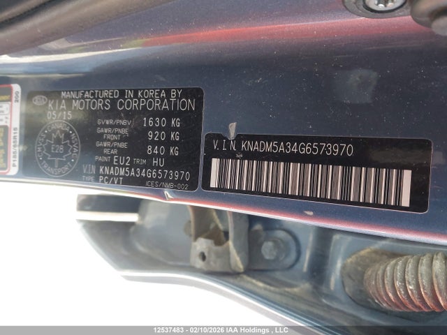 KNADM5A34G6573970 KIA Rio