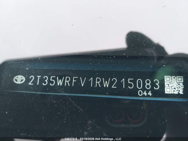 2024 Toyota Rav4 Xse მანქანა იყიდება აუქციონზე, vin: 2T35WRFV1RW215083, აუქციონის ნომერი: 12537515