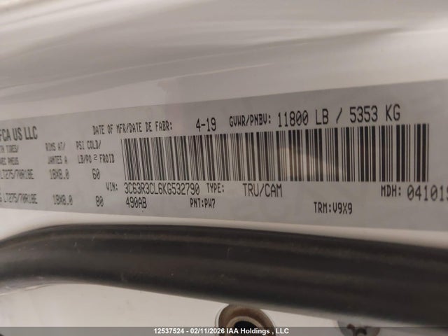 3C63R3CL6KG532790 RAM 3500 Tradesman