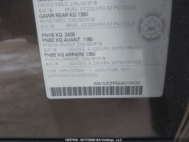 WA1LFCFP5EA019432 Audi Q5 2.0 Progressiv