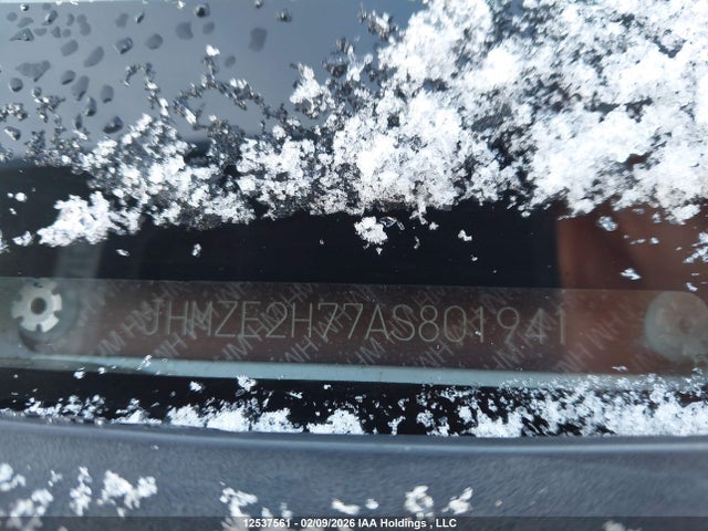 12537561 :رقم المزاد ، JHMZE2H77AS801941 vin ، 2010 Honda Insight مزاد بيع