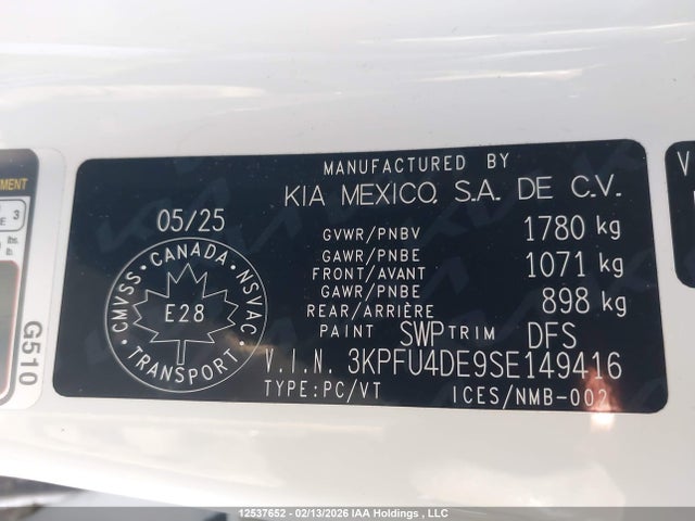 KIA K4 Ex 2025 3KPFU4DE9SE149416 Image 9
