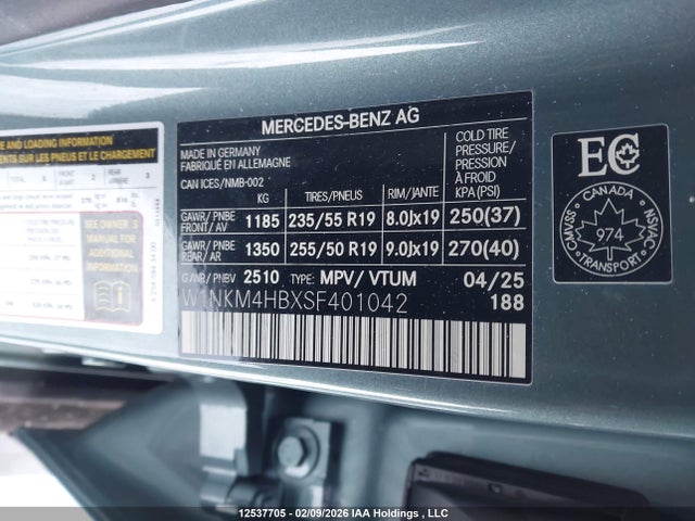 W1NKM4HBXSF401042 Mercedes-Benz Glc 300 4matic