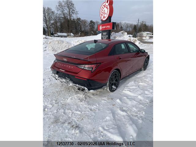 2025 Hyundai Elantra N Line მანქანა იყიდება აუქციონზე, vin: KMHLR4DF7SU923172, აუქციონის ნომერი: 12537730