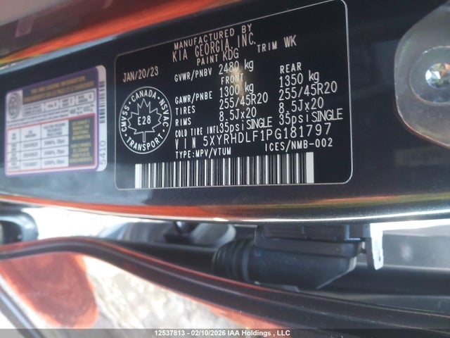 KIA SORENTO EX 2023 5XYRHDLF1PG181797 Image 9