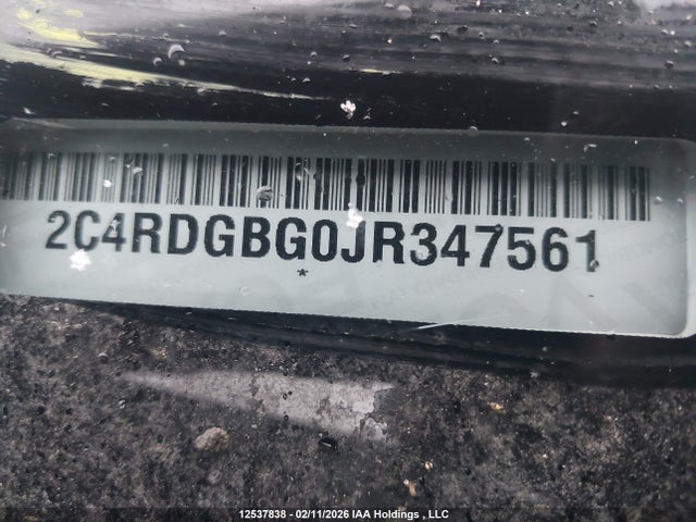 2C4RDGBG0JR347561 Dodge Grand Caravan