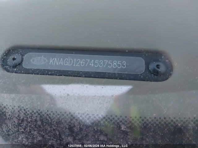 12537855 :رقم المزاد ، KNAGD126745375853 vin ، 2004 Kia Magentis Lx مزاد بيع