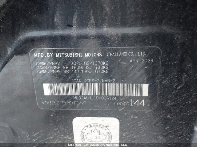 ML32AUHJ1PH006124 Mitsubishi Mirage Es/le