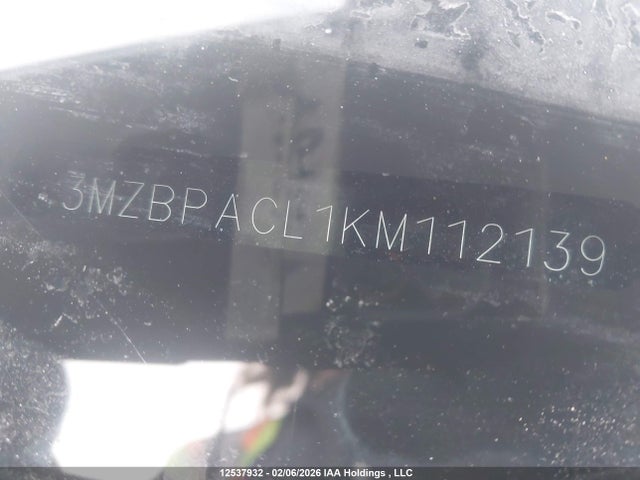3MZBPACL1KM112139 Mazda Mazda3 Gs