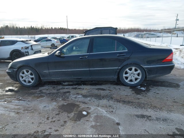 2001 Mercedes-benz S Class მანქანა იყიდება აუქციონზე, vin: WDB2200751A033423, აუქციონის ნომერი: 12538012