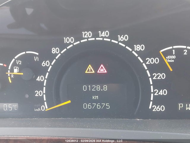 2001 Mercedes-benz S Class მანქანა იყიდება აუქციონზე, vin: WDB2200751A033423, აუქციონის ნომერი: 12538012