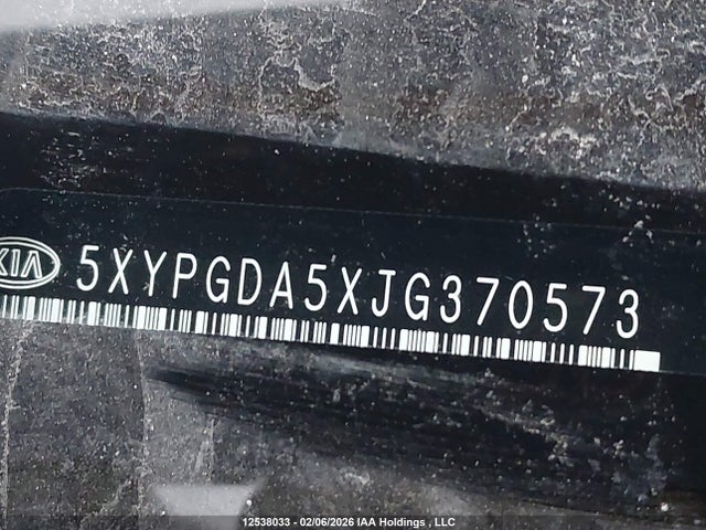 5XYPGDA5XJG370573 KIA Sorento Lx/l