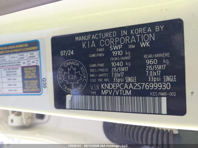 KNDEPCAA2S7699930 KIA Seltos Lx