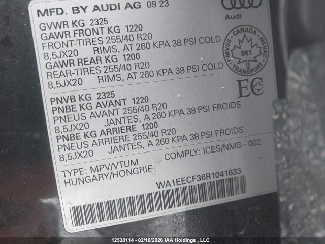 WA1EECF36R1041633 Audi Q3 Premium Plus S Line 45