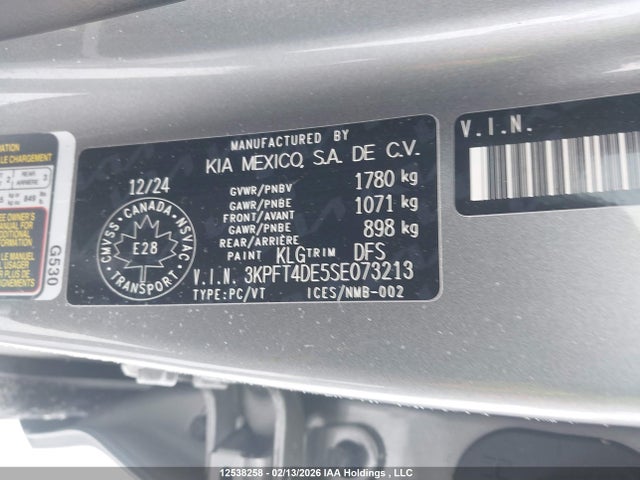 KIA K4 Lx 2025 3KPFT4DE5SE073213 Image 9