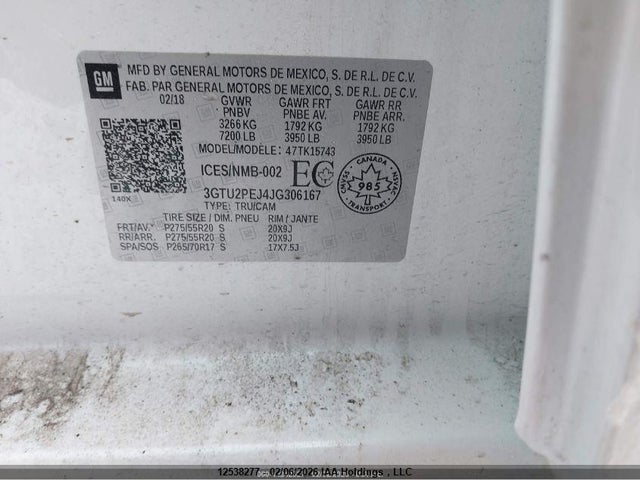 3GTU2PEJ4JG306167 GMC Sierra 1500 Denali