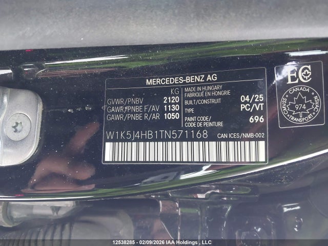 W1K5J4HB1TN571168 Mercedes-Benz CLA 250 4MATIC