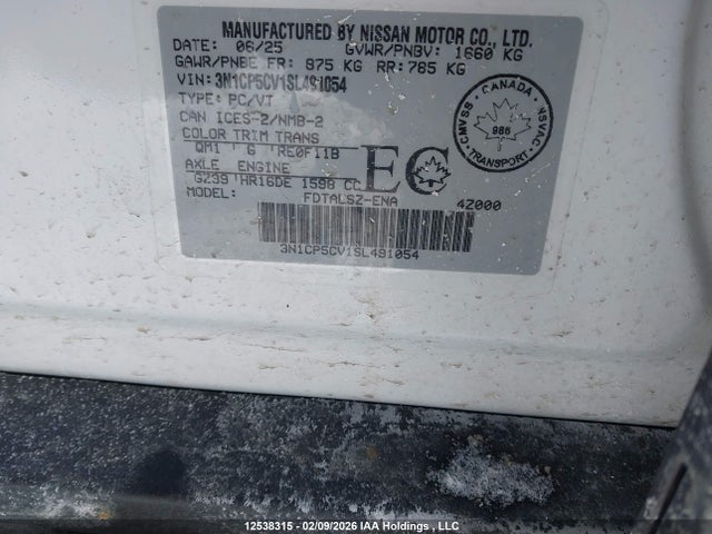 3N1CP5CV1SL491054 Nissan Kicks Play Sv