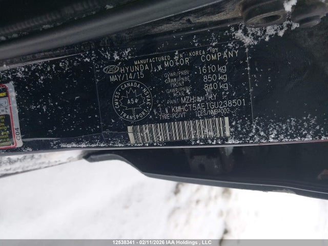 Hyundai ACCENT L 2016 KMHCT5AE1GU238501 Image 9