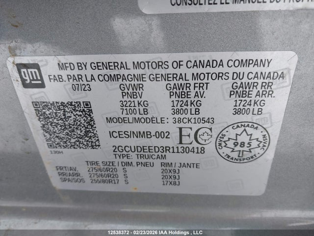 2GCUDEED3R1130418 Chevrolet Silverado 1500 Rst