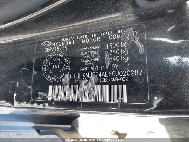 KMHCT4AE6GU020287 Hyundai ACCENT SE