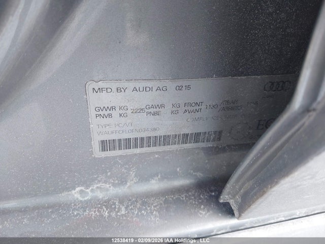 Audi A4 Premium Plus 2015 WAUFFCFL0FN034380 Image 9