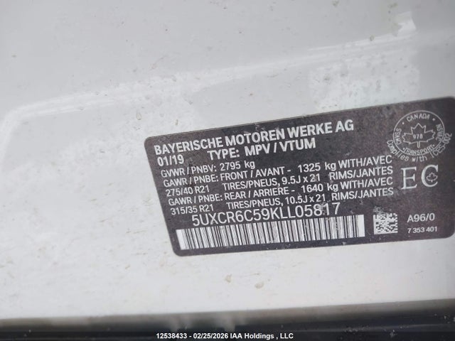 5UXCR6C59KLL05817 BMW X5 Xdrive40i