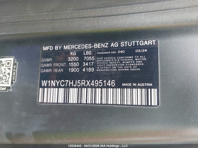 W1NYC7HJ3RX497719 Mercedes-Benz Amg G 63 4matic