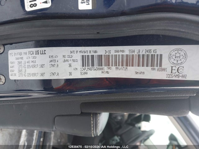 1C4PJMAB7GW300001 Jeep Cherokee Sport