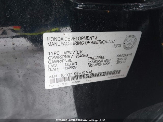 5J8YE1H02SL801448 Acura MDX A-SPEC