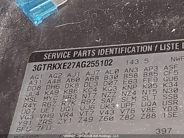 Aukcja sprzedaży 2010 Gmc Sierra 1500 Denali, vin: 3GTRKXE27AG255102, numer aukcji: 12538501