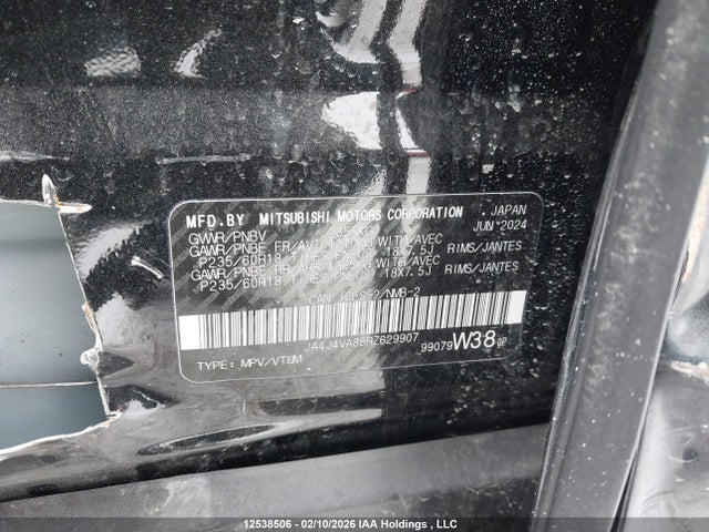 JA4J4VA88RZ629907 Mitsubishi Outlander