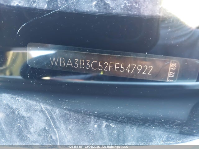 Продажа на аукционе авто 2015 Bmw 3 Series, vin: WBA3B3C52FF547922, номер лота: 12538538