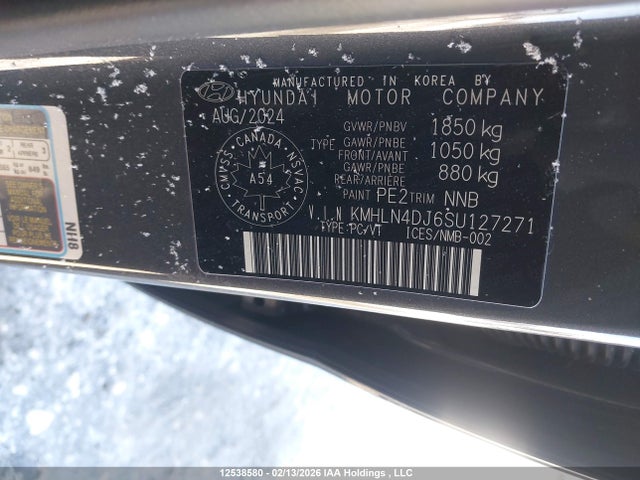 KMHLN4DJ6SU127271 Hyundai Elantra Luxury Hybrid
