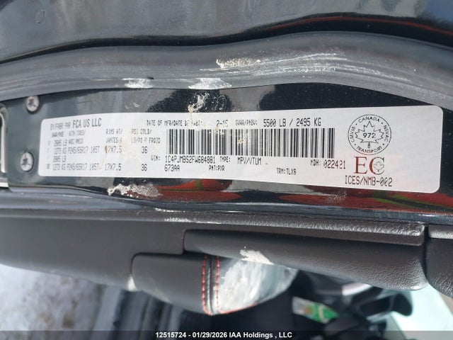 1C4PJMBS2FW684881 Jeep Cherokee Trailhawk
