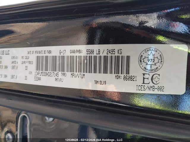 Jeep Cherokee Limited 2017 1C4PJMDS9HD217145 Image 9
