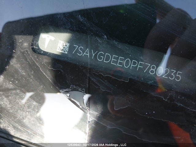 7SAYGDEE0PF780235 Tesla Model Y Long Range