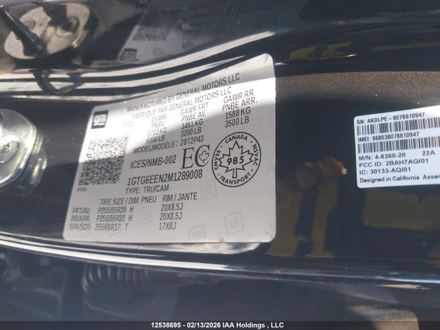1GTG6EEN2M1289008 GMC Canyon Denali
