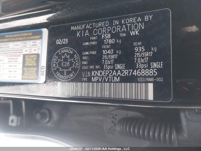 KNDEP2AA2R7468885 KIA Seltos Lx