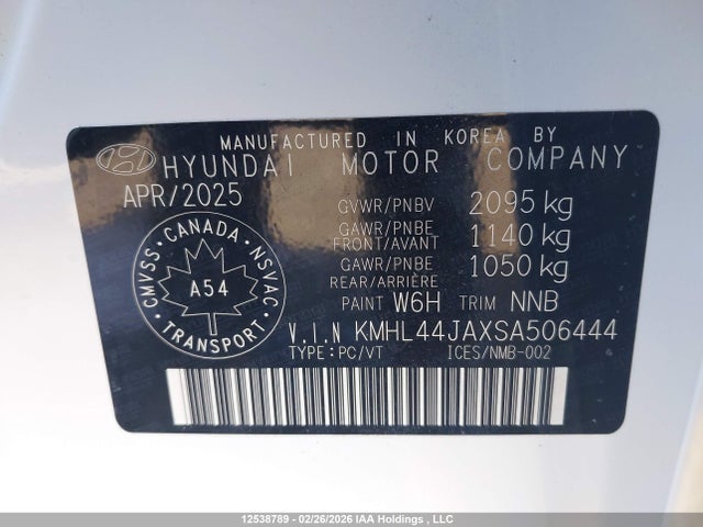 KMHL44JAXSA506444 Hyundai Sonata Preferred-trend Awd