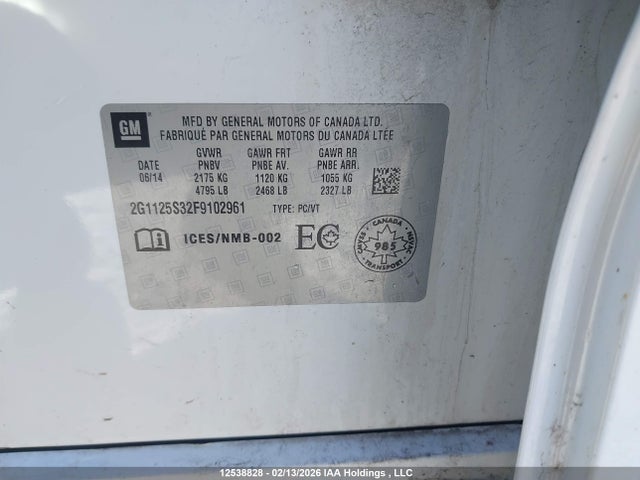 2G1125S32F9102961 Chevrolet IMPALA LT