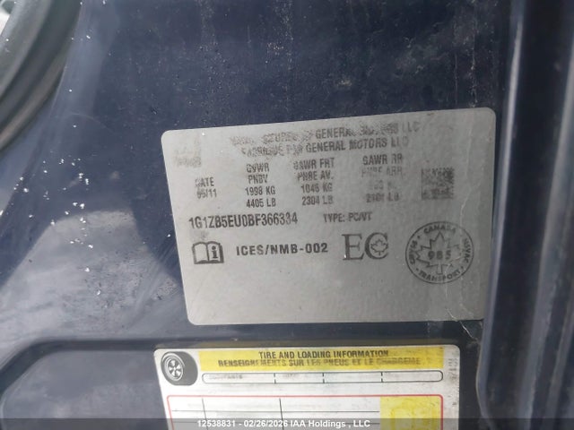 Продажа на аукционе авто 2011 Chevrolet Malibu Ls, vin: 1G1ZB5EU0BF366334, номер лота: 12538831