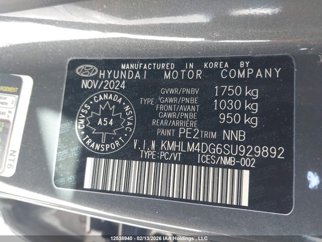 Aukcja sprzedaży 2025 Hyundai Elantra Sel Sport, vin: KMHLM4DG6SU929892, numer aukcji: 12538940