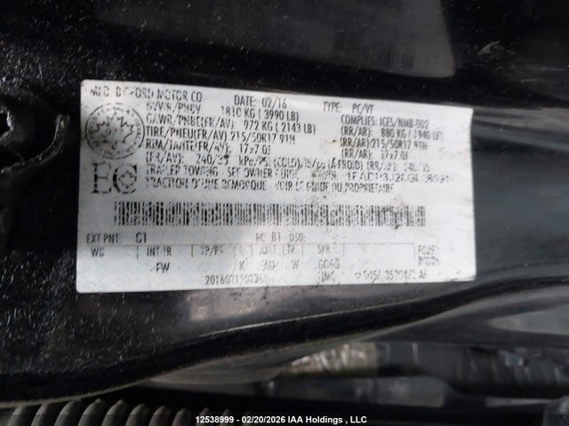 1FADP3J28GL286919 Ford Focus Titanium