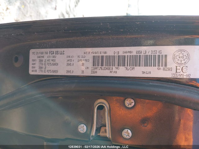 RAM 1500 Laramie 2018 1C6RR7JM8JS346818 Image 9