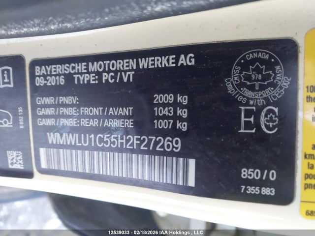 WMWLU1C55H2F27269 Mini Cooper Clubman All4